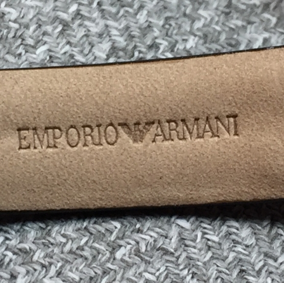 Ladies GIORGIO ARMANI / EMPORIO Swiss Made Quartz Watch  Gold Tone MSRP $895 - Picture 6 of 8